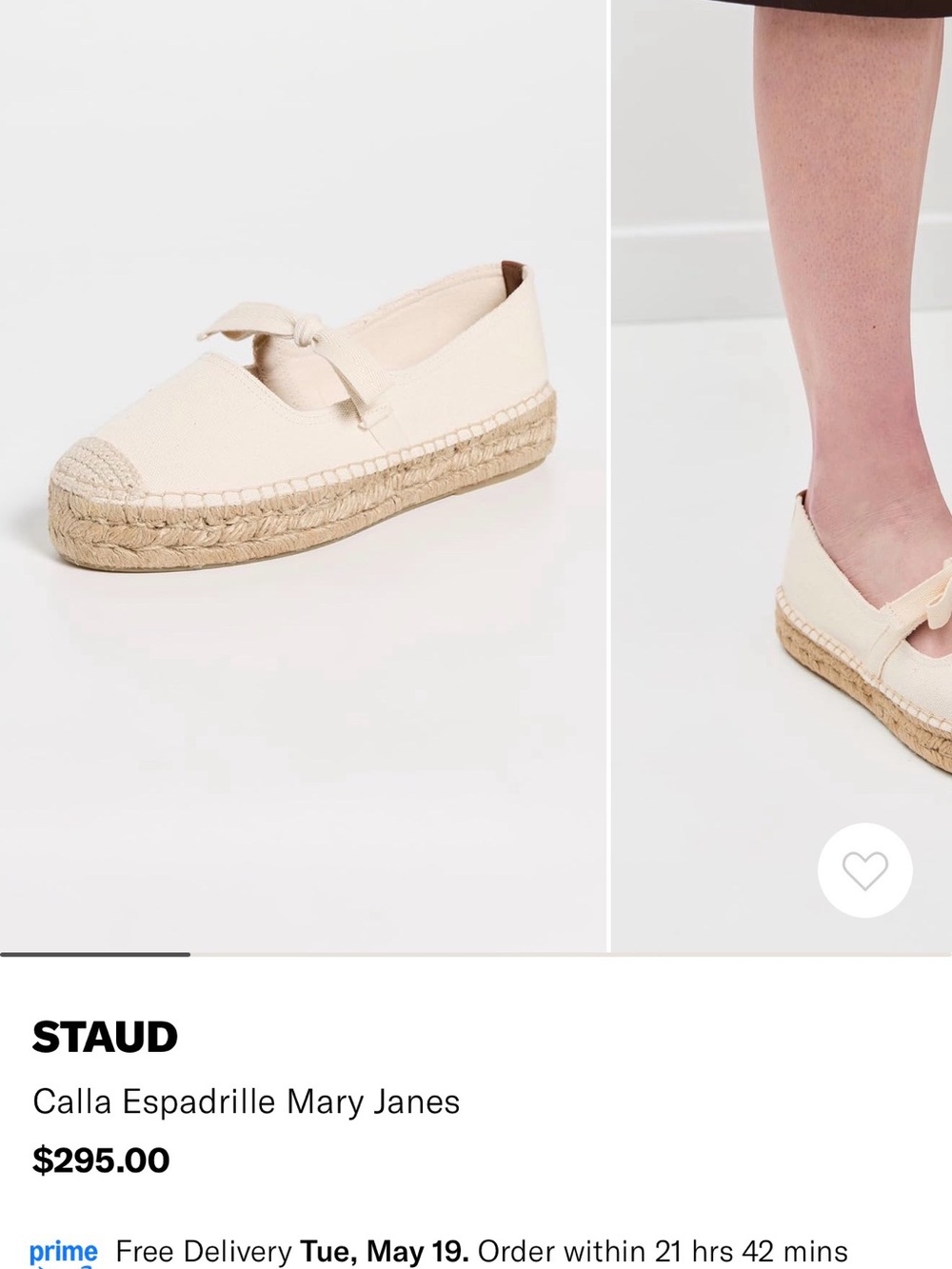 STAUD Calla Espadrille Mary Jane 42 - Picture 3 of 9